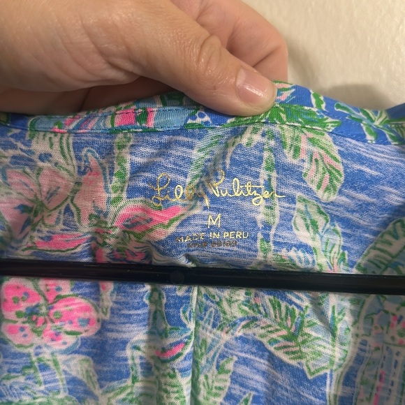 NWOT Lilly Pulitzer V-Neck Etta Top Medium - Picture 3 of 5